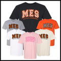 MES LLPO Checkered MES Short Sleeve Ringspun Cotton T-Shirt