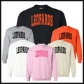 MES LLPO Leopards Polka Dot Cotton Blend Crewneck Sweatshirt