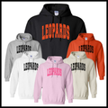 MES LLPO Leopards Polka Dot Cotton Blend Hoodie Sweatshirt