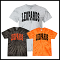 MES LLPO Leopards Polka Dot Short Sleeve Tie Dye T-Shirt