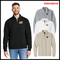 MES LLPO Embroidered 1/4 Zip Cotton Blend Sweatshirt