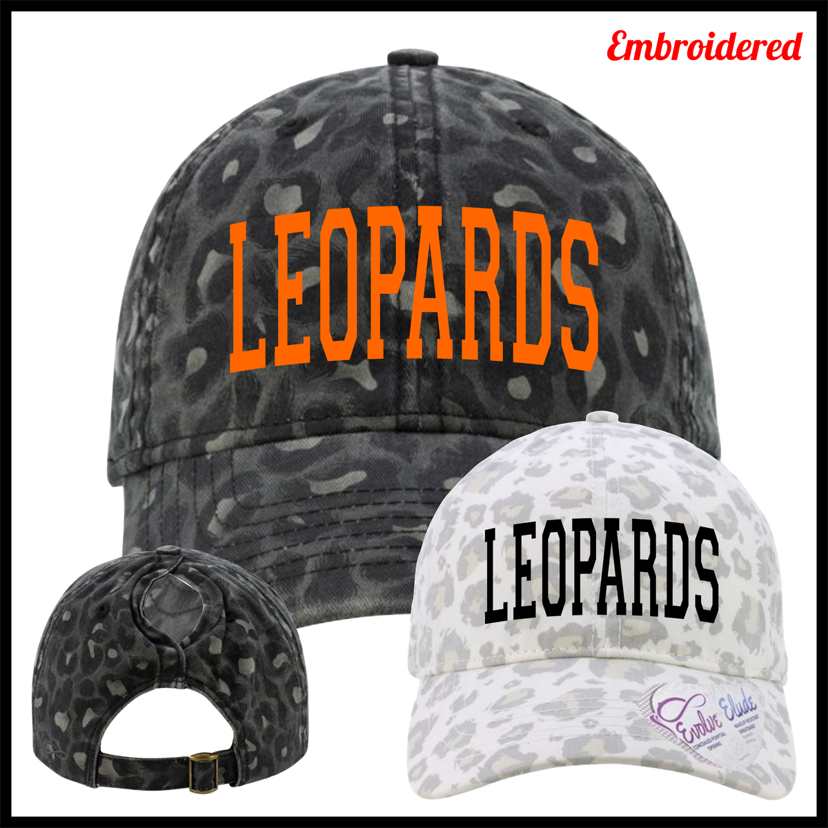 MES LLPO Ladies Leopard Print Hat