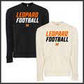 Malvern FB'26 Leopard Football *POCKET* Cotton Crewneck Sweatshirt