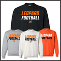 Malvern FB'26 Leopard Football Cotton Blend Crewneck Sweatshirt