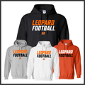 Malvern FB'26 Leopard Football Cotton Blend Hoodie Sweatshirt