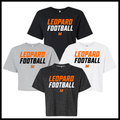 Malvern FB'26 Leopard Football Boxy Crop T-Shirt