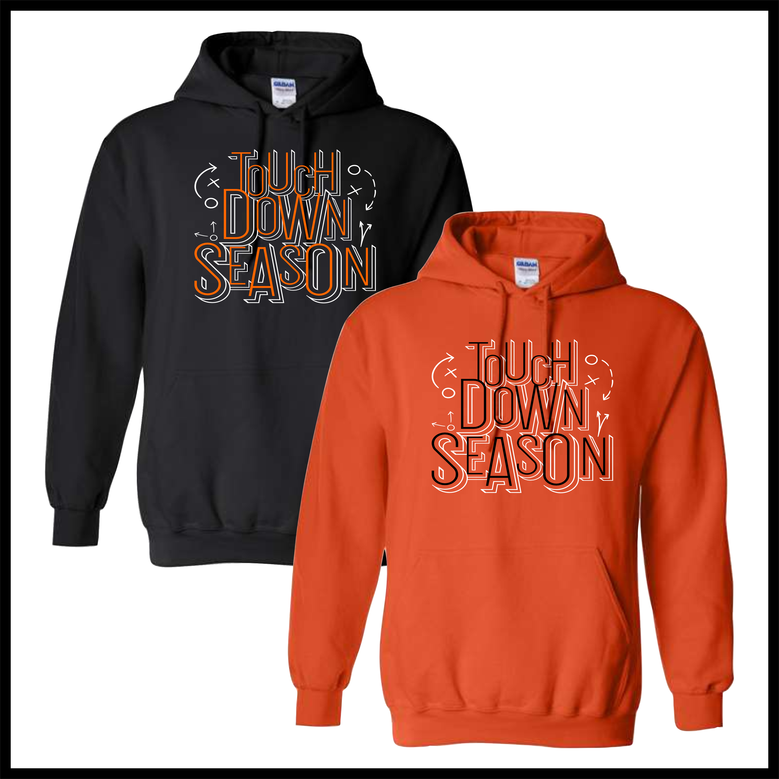 Malvern FB'26 Touchdown Season Cotton Blend Hoodie Sweatshirt