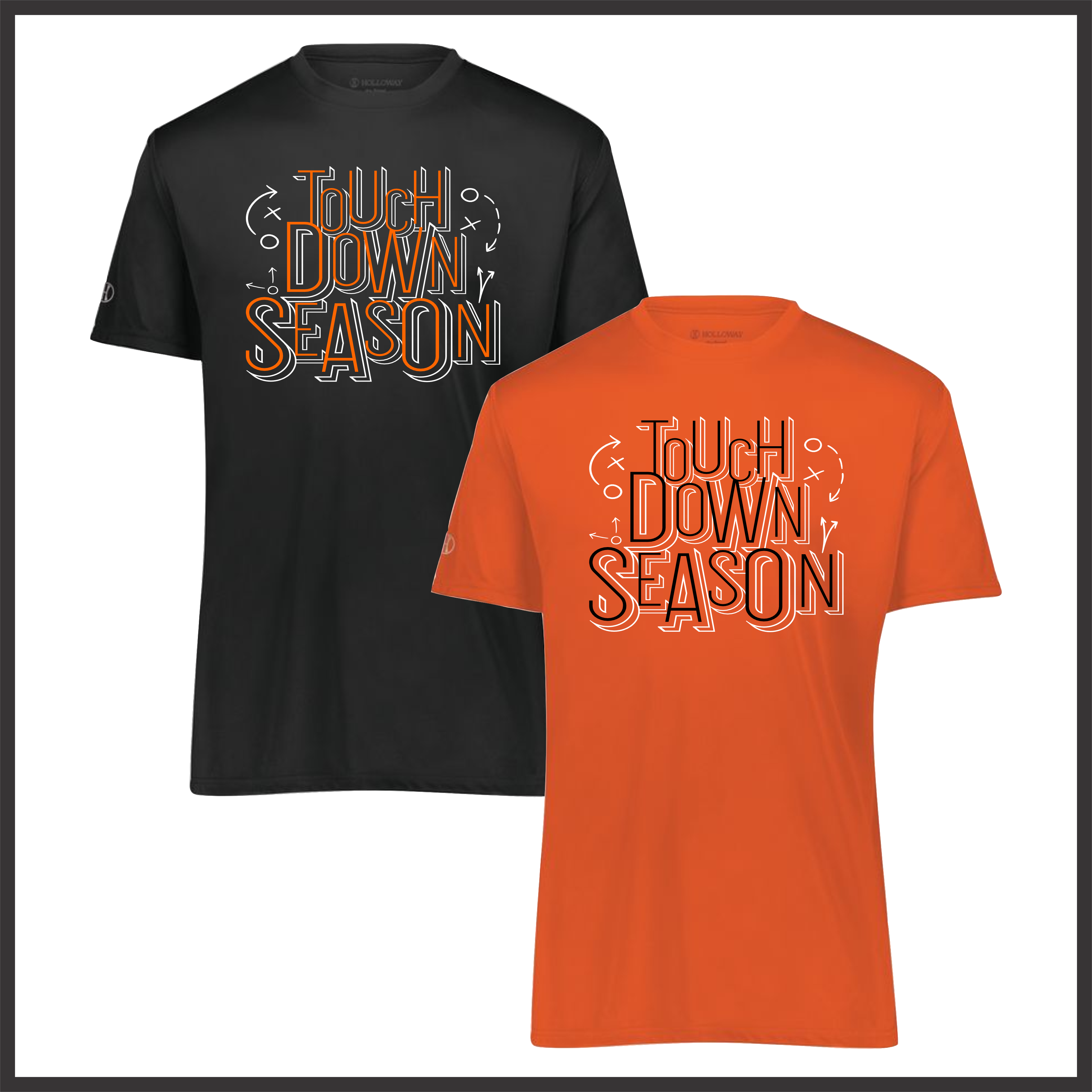 Malvern FB'26 Touchdown Season Short Sleeve 100% Poly Wicking T-Shirt