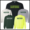 Mayhem BLOCK TEXT Cotton Blend Crewneck Sweatshirt