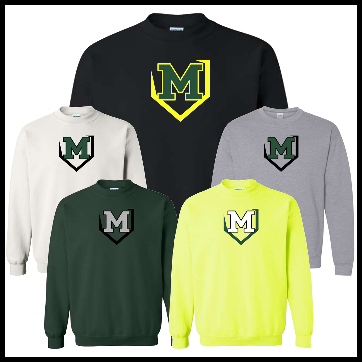 Mayhem M LOGO Cotton Blend Crewneck Sweatshirt
