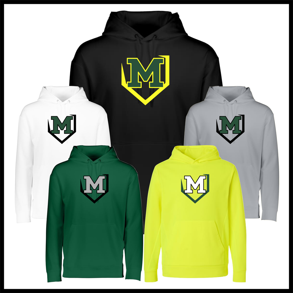 Mayhem M LOGO 100% Poly Wicking Hoodie Sweatshirt