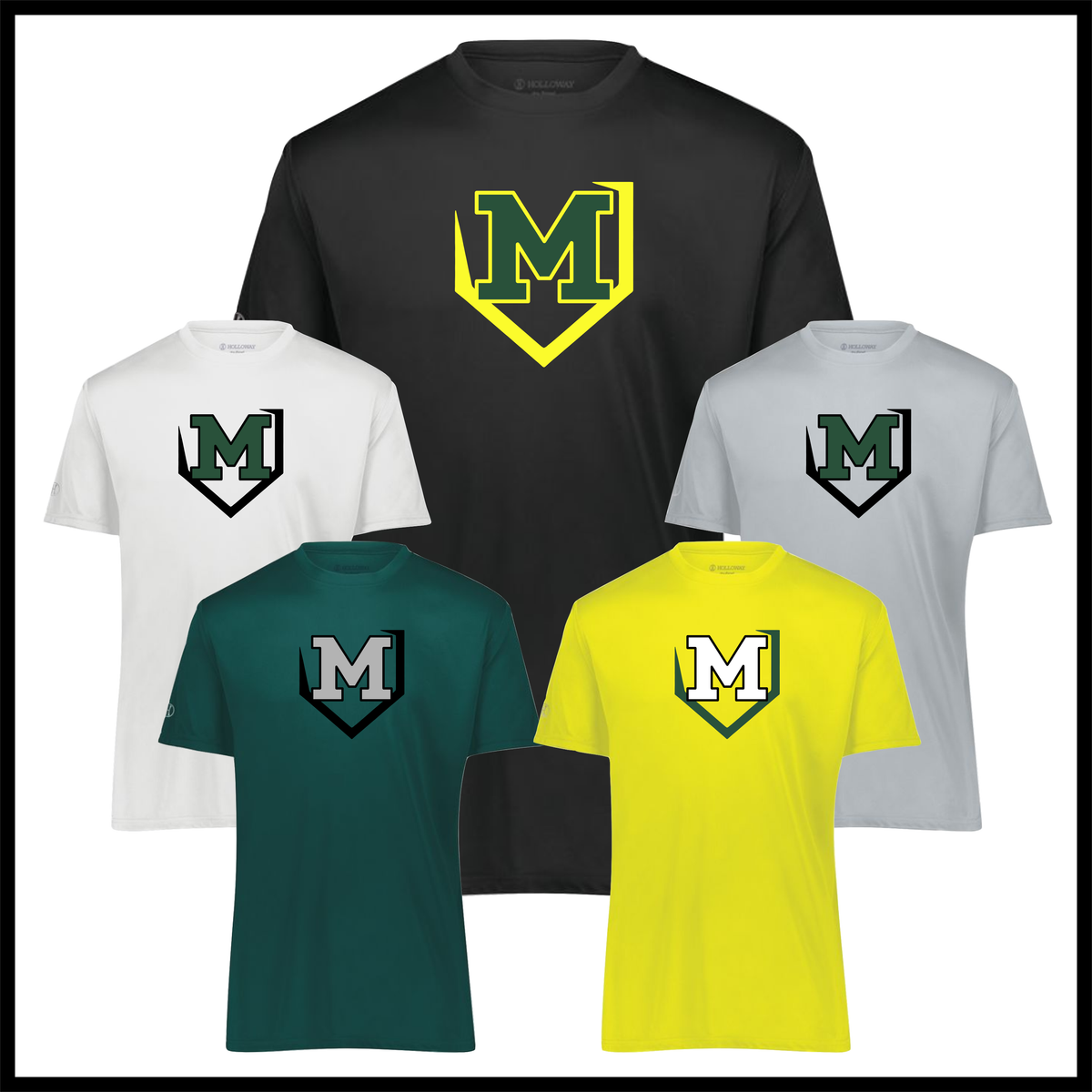 Mayhem M LOGO Short Sleeve 100% Poly Wicking T-Shirt