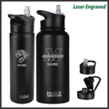 Malvern Baseball Engraved Personalized Water Bottle