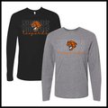 Malvern Baseball LEOPARDS Long Sleeve Ringspun Cotton T-Shirt
