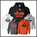 Malvern Soccer BALL PRINT Cotton Blend Hoodie Sweatshirt