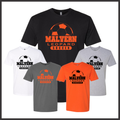Malvern Soccer BALL PRINT Short Sleeve Ringspun Cotton T-Shirt