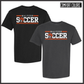 Malvern Soccer BLOCK TEXT Short Sleeve Comfort Colors T-Shirt