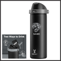 Malvern Soccer Engraved Personalized Dual Top Water Bottle