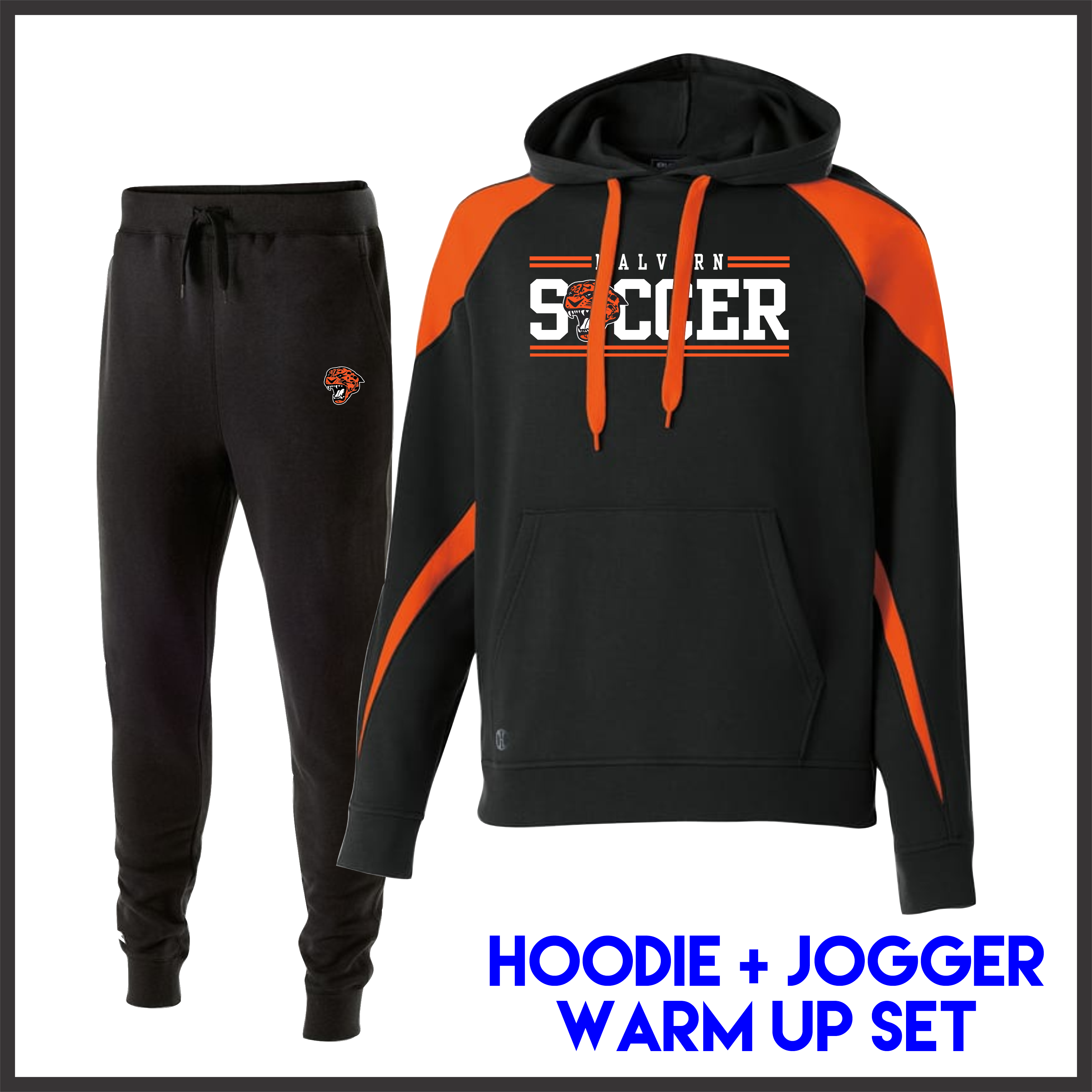 Malvern Soccer Hoodie + Jogger Warm Up Set