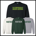 Mayhem BLOCK TEXT Cotton Blend Crewneck Sweatshirt
