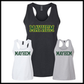Mayhem BLOCK TEXT Ladies Ringspun Cotton Tank