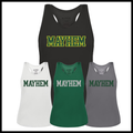 Mayhem BLOCK TEXT Ladies 100% Poly Wicking Tank