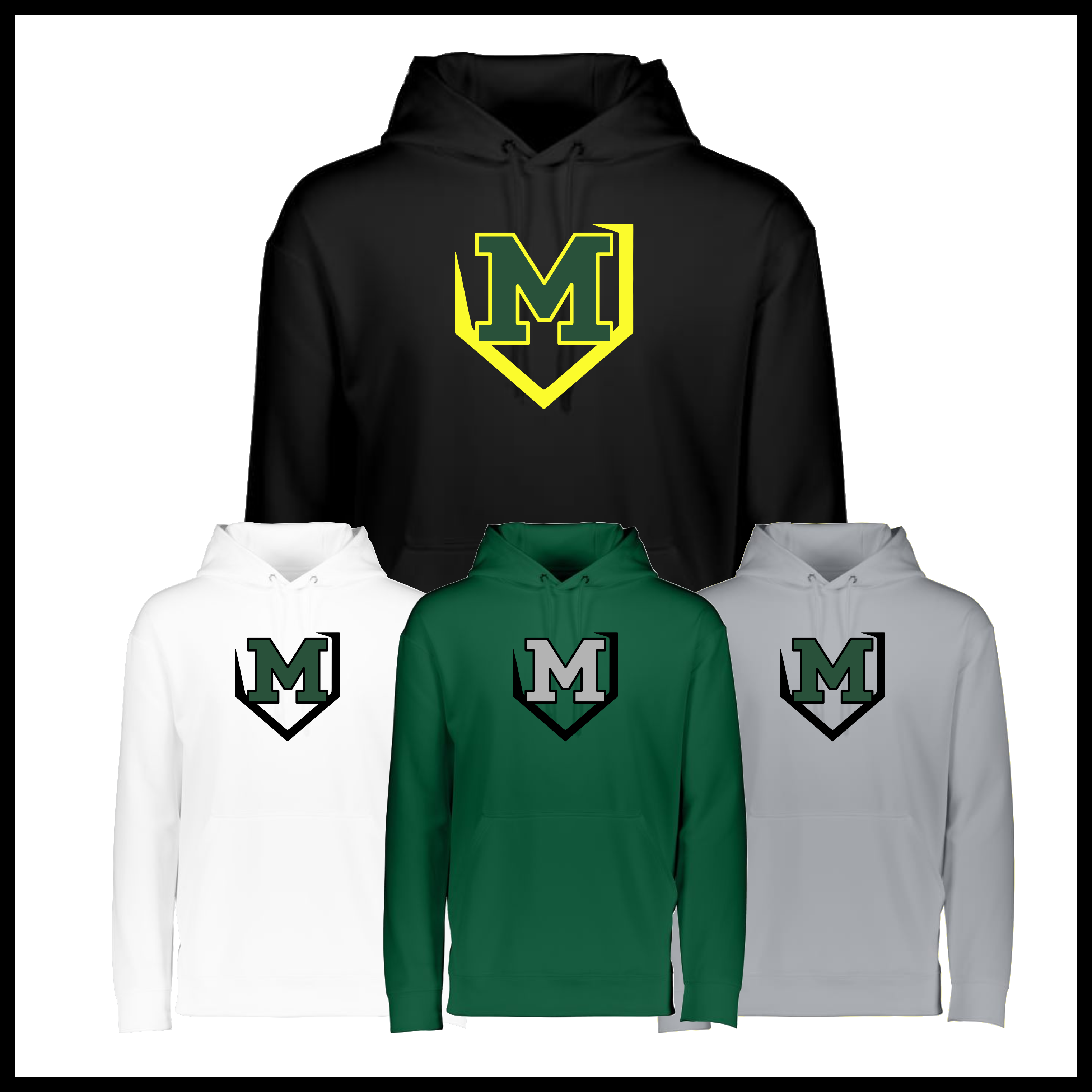 Mayhem M LOGO 100% Poly Wicking Hoodie Sweatshirt
