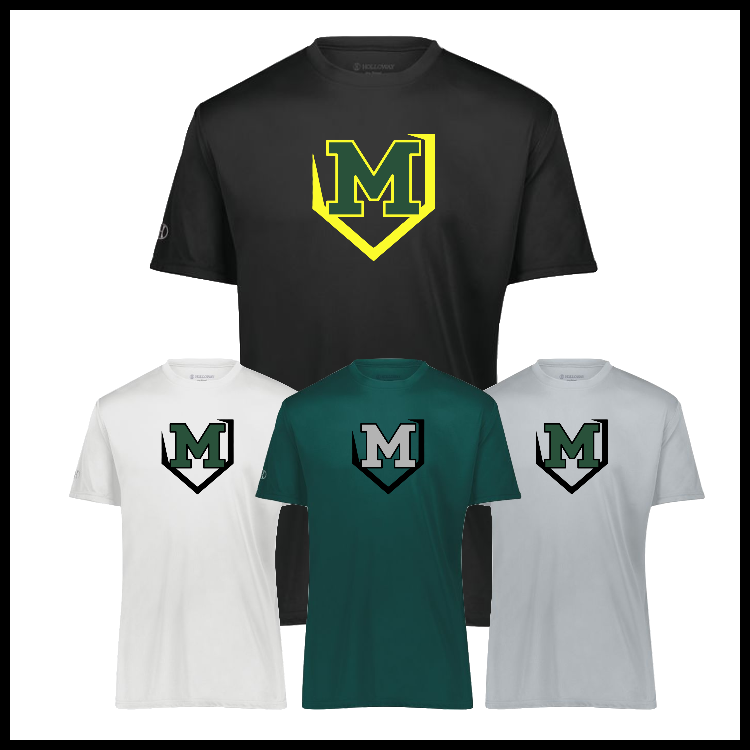 Mayhem M LOGO Short Sleeve 100% Poly Wicking T-Shirt