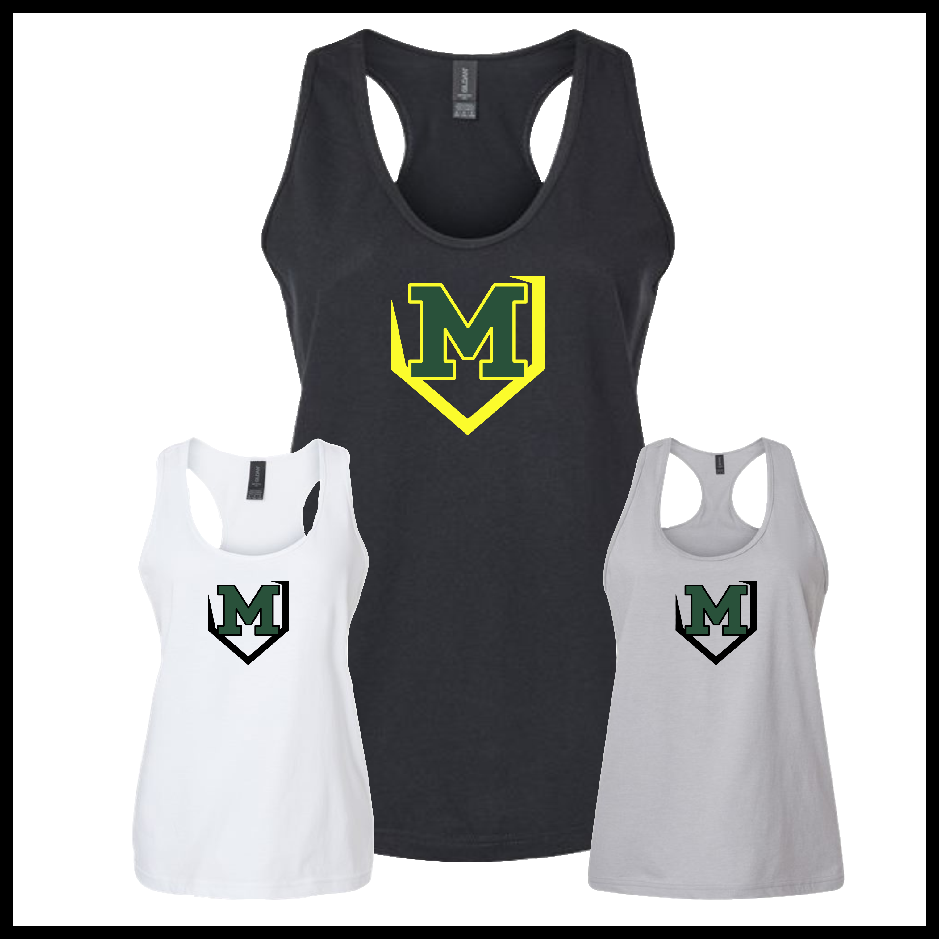 Mayhem M LOGO Ladies Ringspun Cotton Tank – Rev’d Up Ink