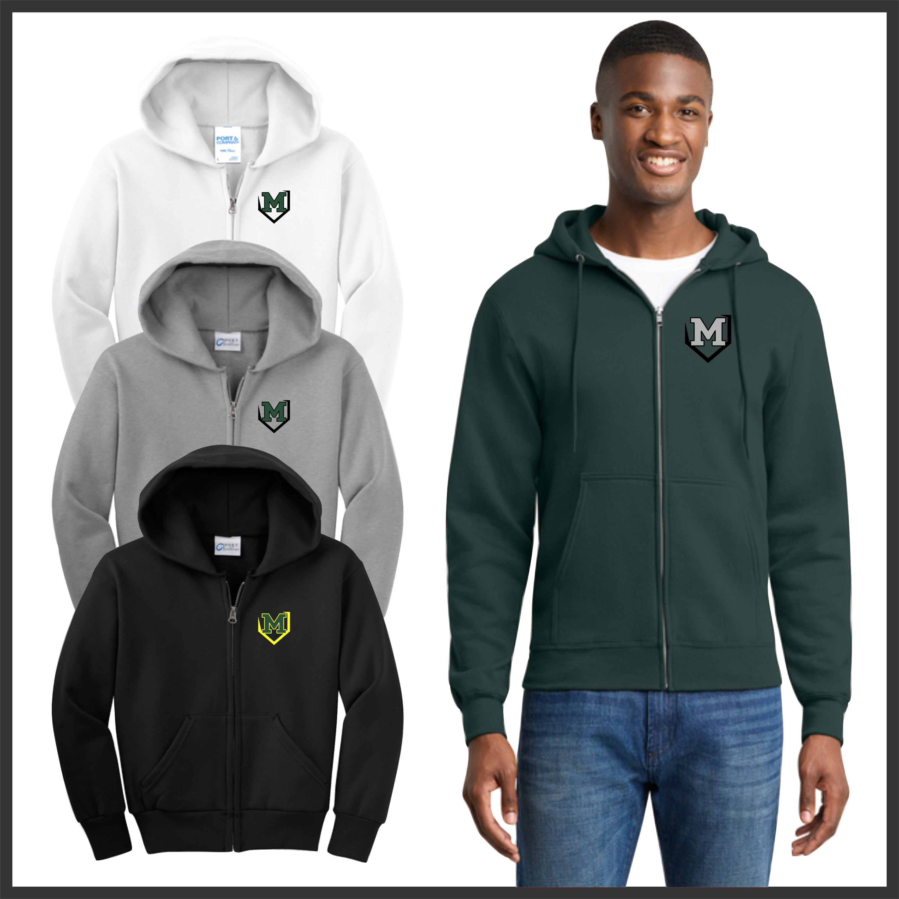 Mayhem Cotton Blend Full Zip Hoodie Sweatshirt Jacket