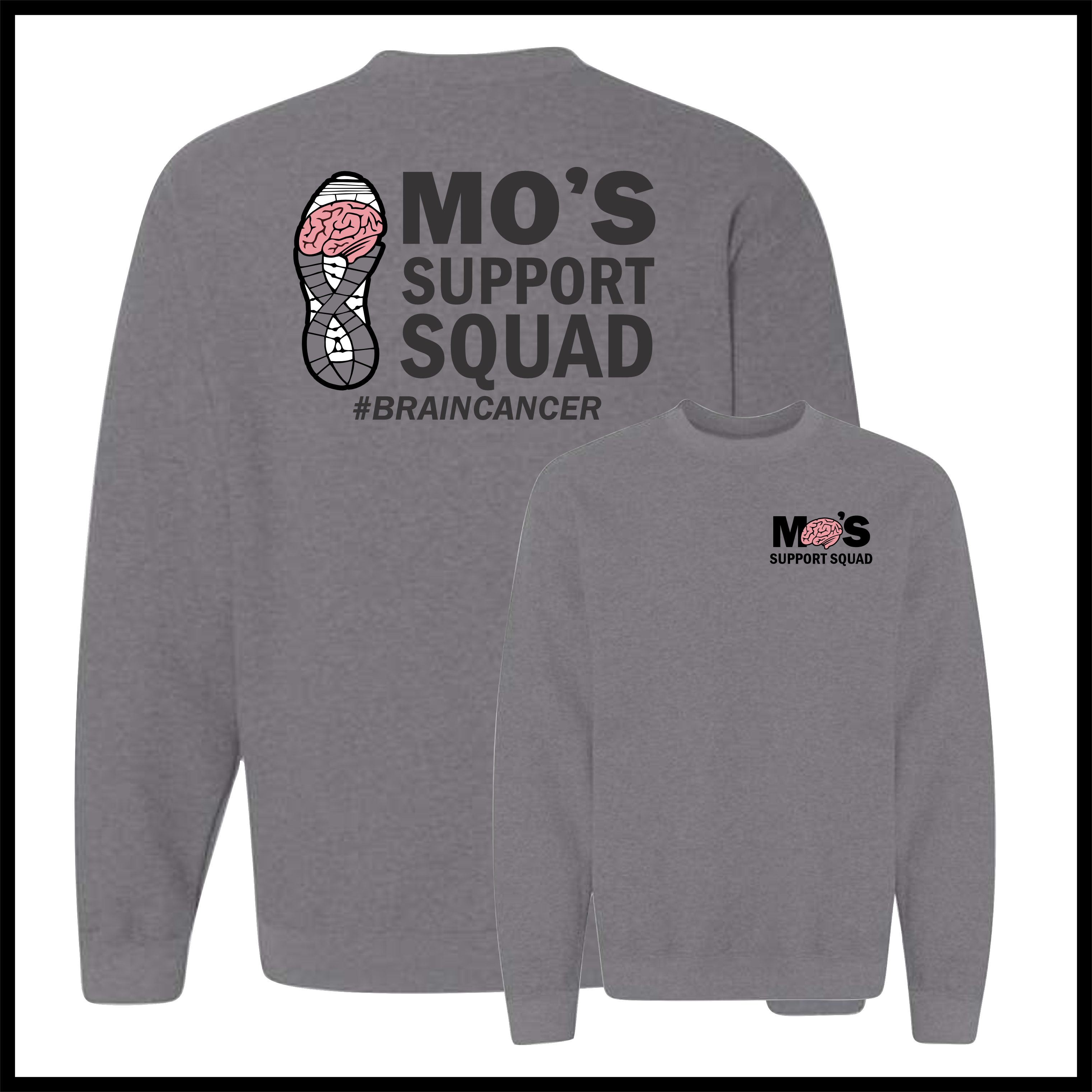 Mo's Support Squad Cotton Blend Crewneck Sweatshirt