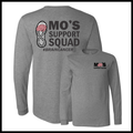 Mo's Support Squad Long Sleeve Ringspun Cotton T-Shirt