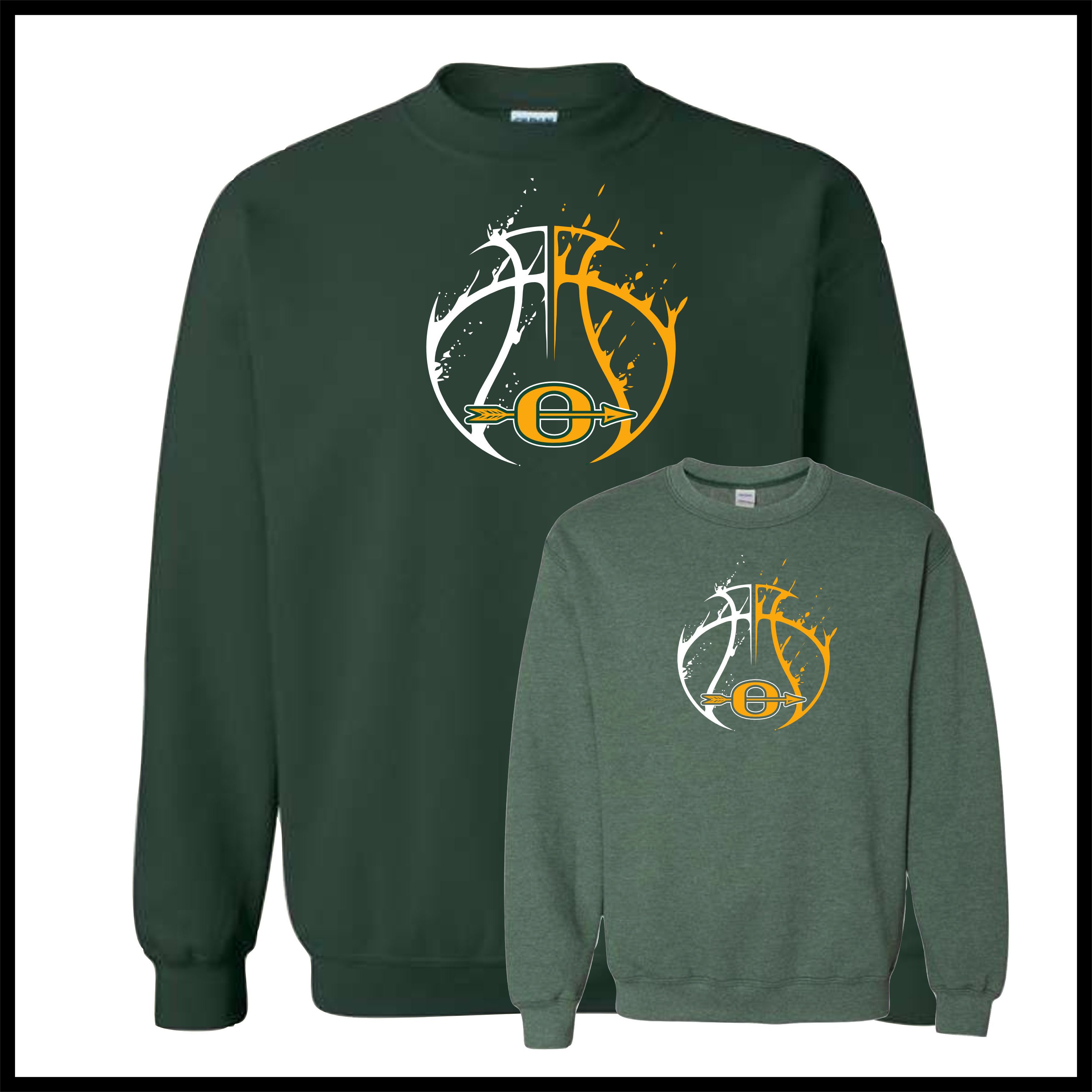 Ouachita Basketball Cotton Blend Crewneck Sweatshirt