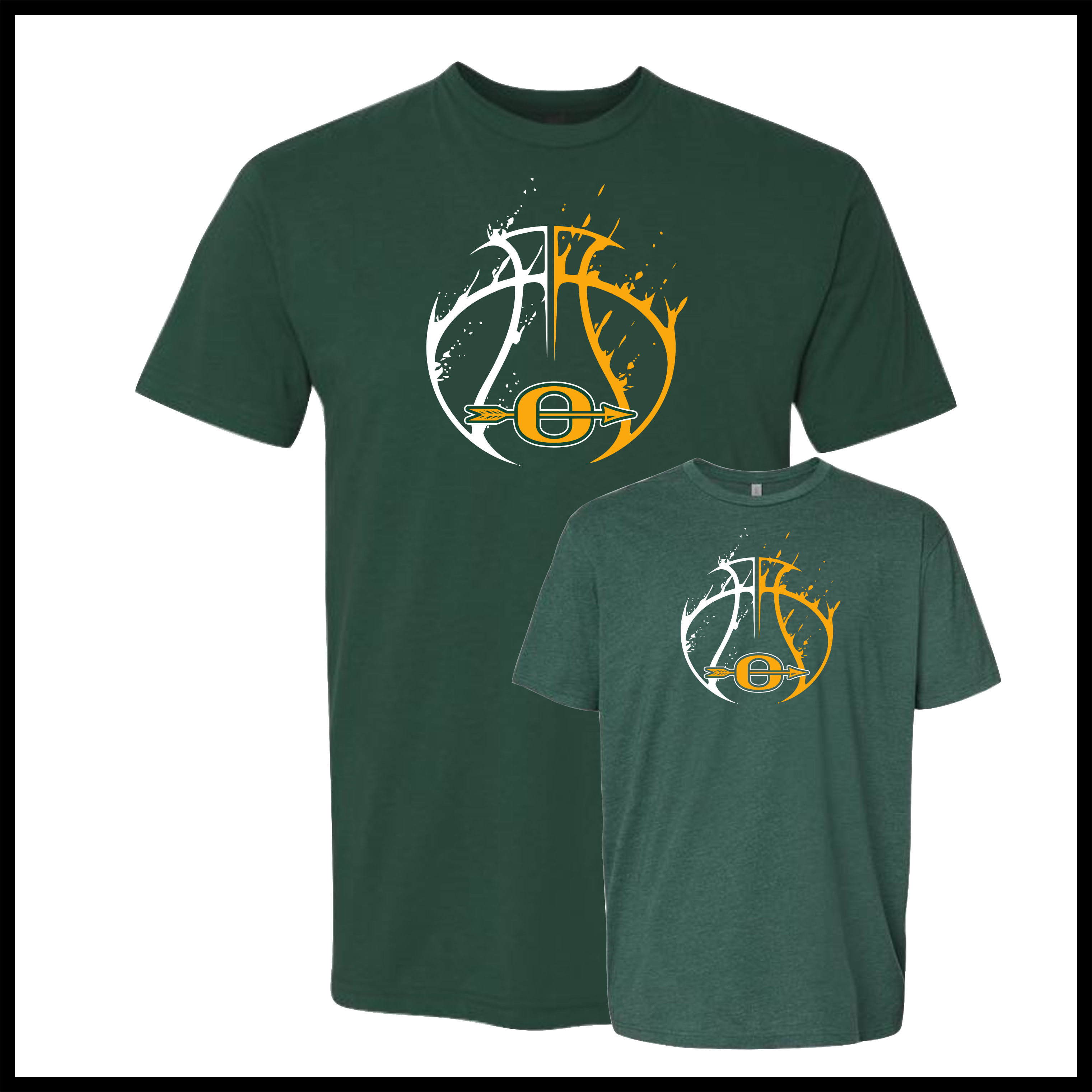 Ouachita Basketball Short Sleeve Ringspun Cotton T-Shirt