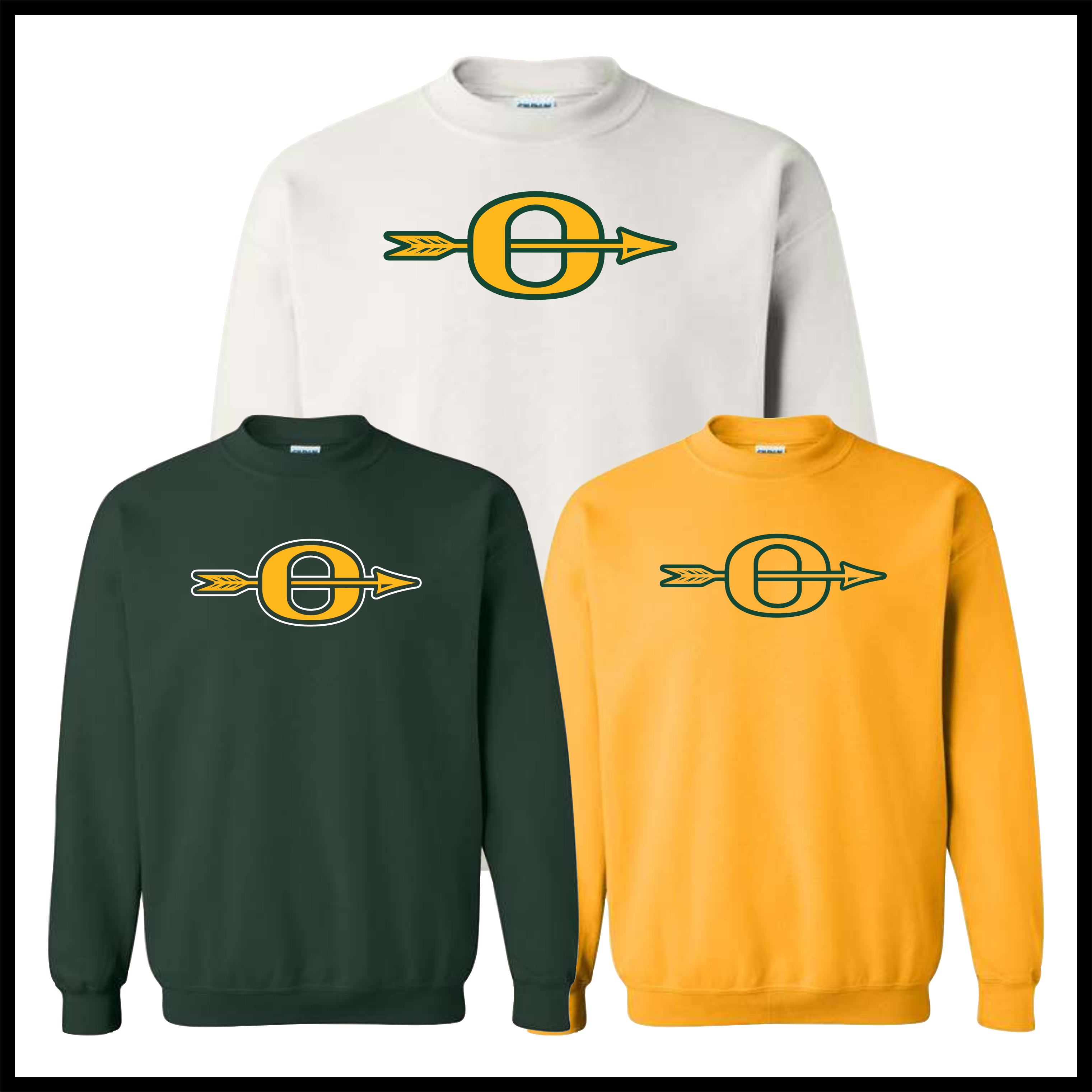 Ouachita "O" Logo Cotton Blend Crewneck Sweatshirt