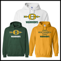 Ouachita Warriors Logo Cotton Blend Hoodie Sweatshirt