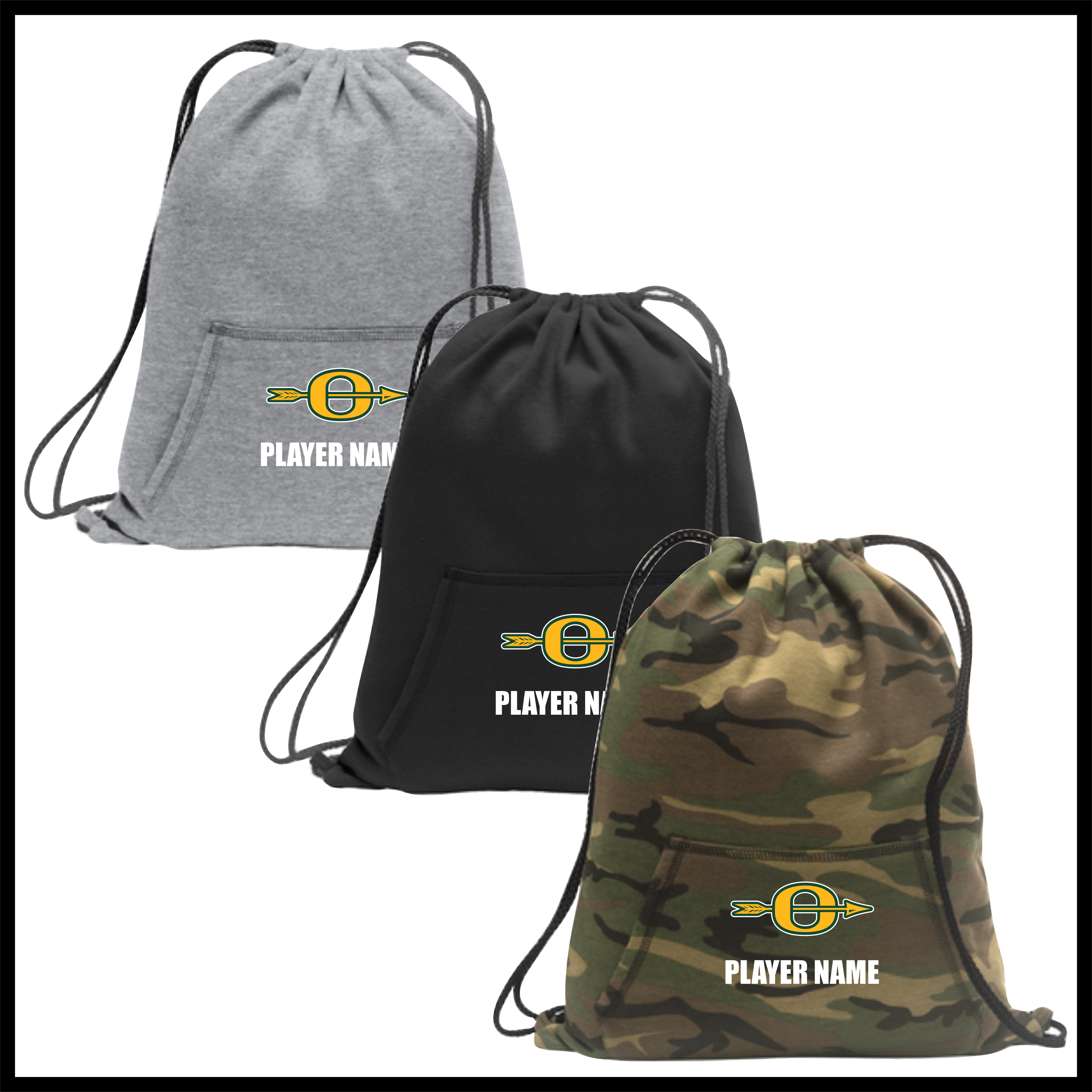 Ouachita Sweatshirt Fleece Pocket Drawstring Bag