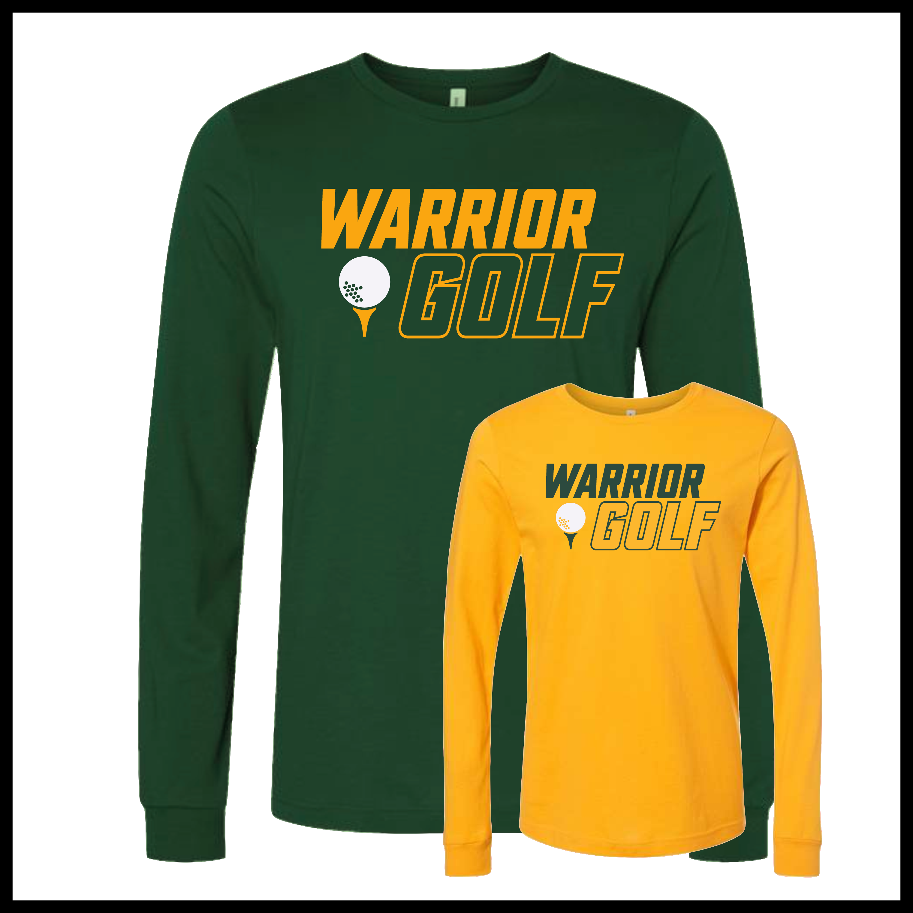 Ouachita Warrior Golf Long Sleeve Ringspun Cotton T-Shirt