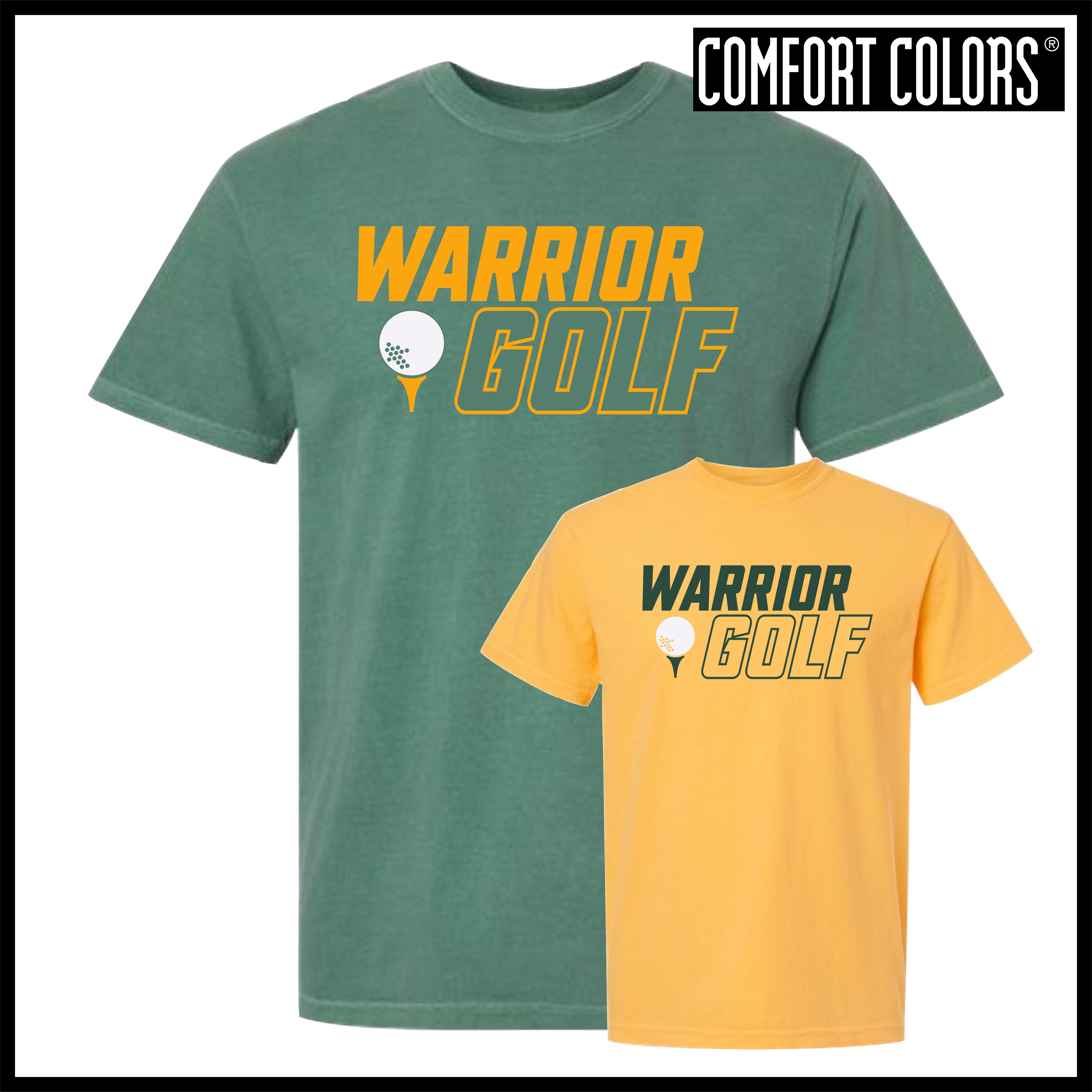 Ouachita Warrior Golf Short Sleeve Comfort Colors T-Shirt