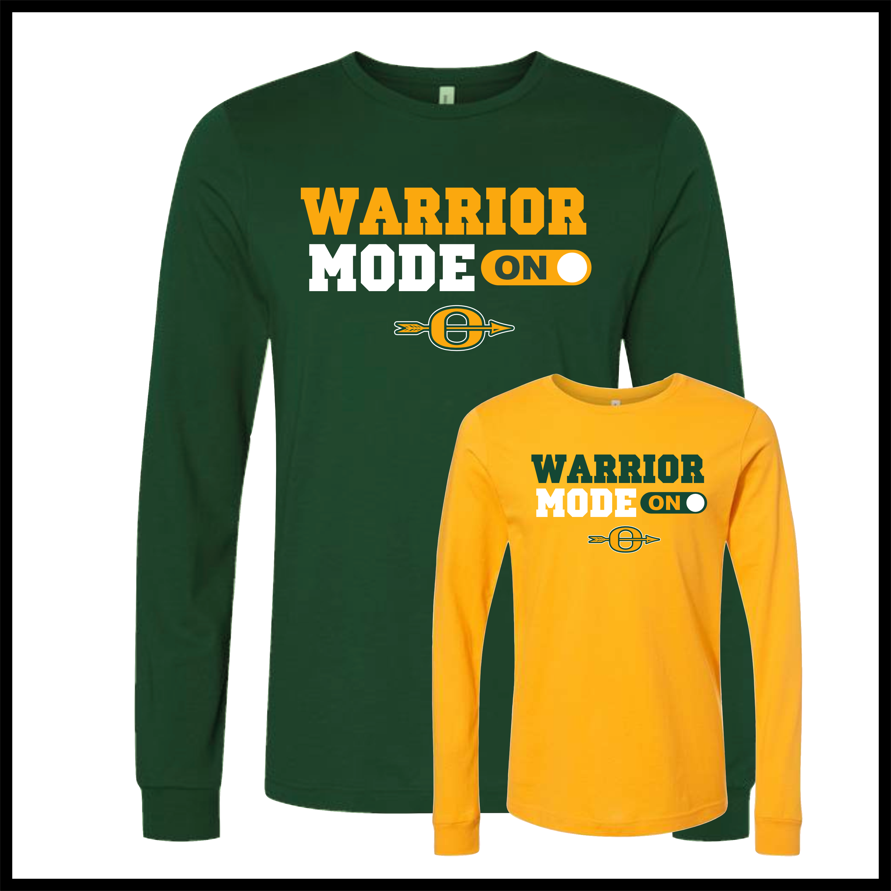 Ouachita Warrior Mode Long Sleeve Ringspun Cotton T-Shirt