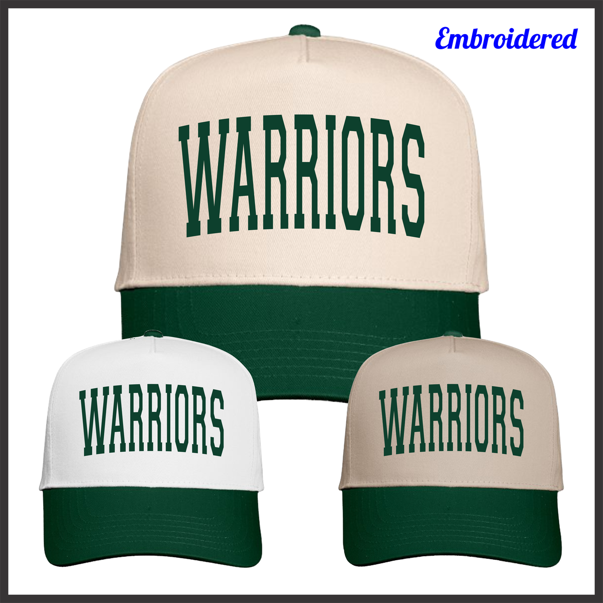Ouachita 5 Panel WARRIORS Text Hat
