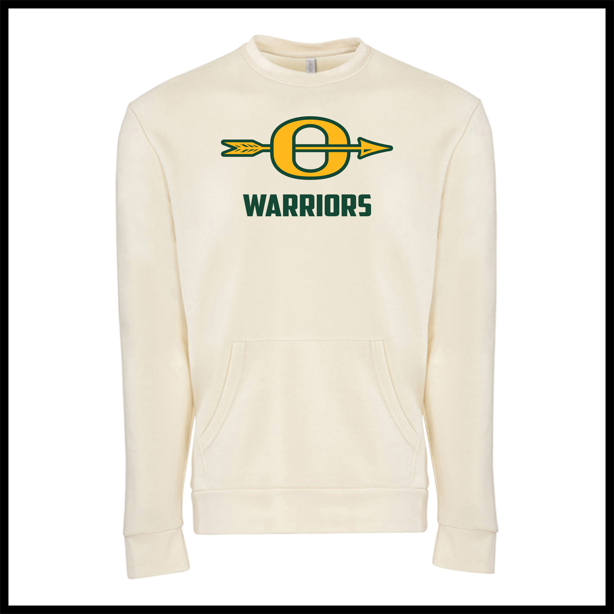 Ouachita O Logo + Warriors Text *POCKET* Crewneck Sweatshirt