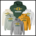 Ouachita O Logo + Warriors Text Cotton Blend Hoodie Sweatshirt