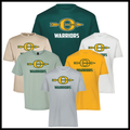 Ouachita O Logo + Warriors Text Short Sleeve 100% Poly Wicking T-Shirt