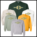 Ouachita Plaid O Logo Cotton Blend Crewneck Sweatshirt