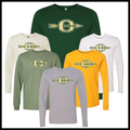 Ouachita Plaid O Logo Long Sleeve Ringspun Cotton T-Shirt