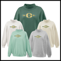 Ouachita Plaid O Logo Mockneck Sweatshirt