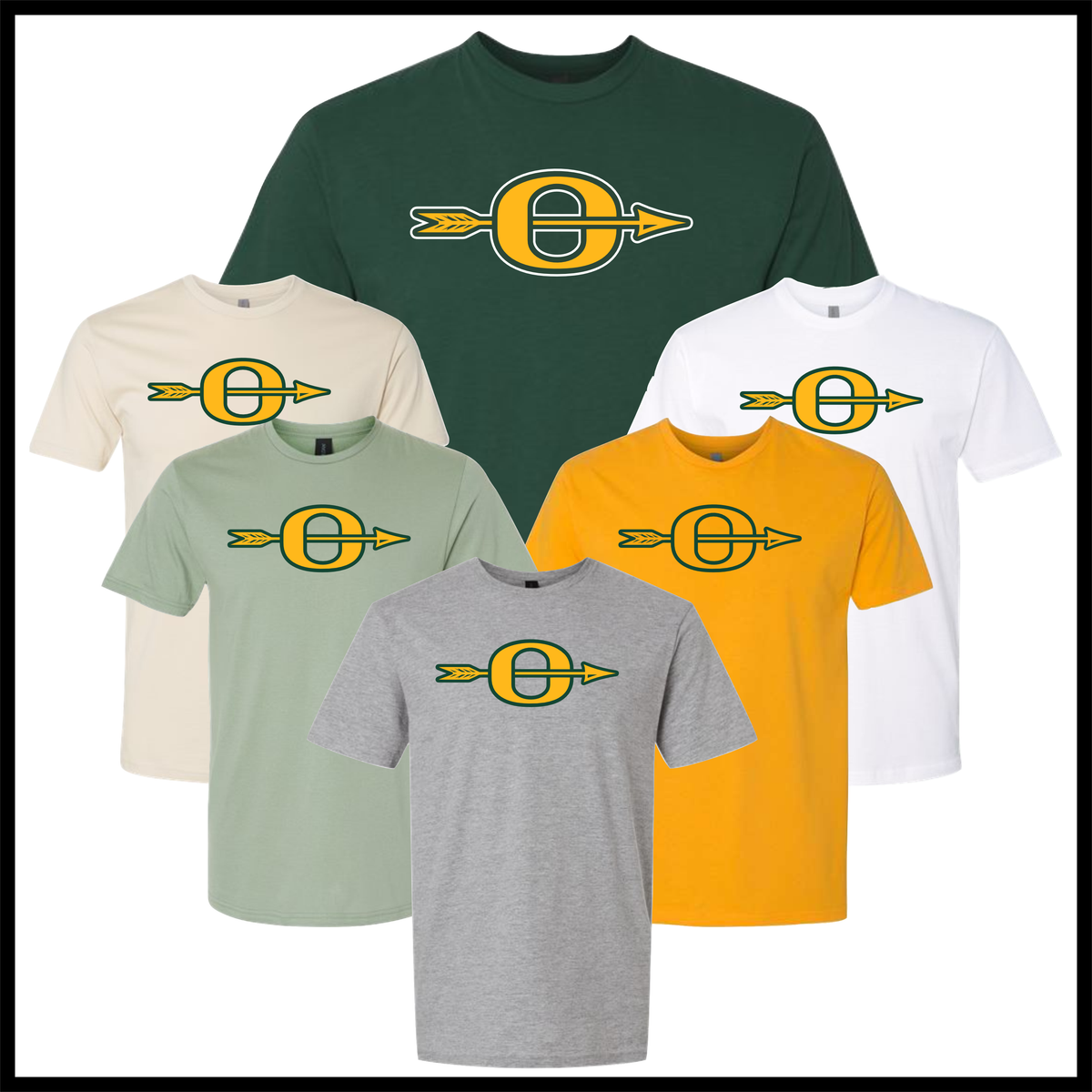 Ouachita O Logo Short Sleeve Ringspun Cotton T-Shirt