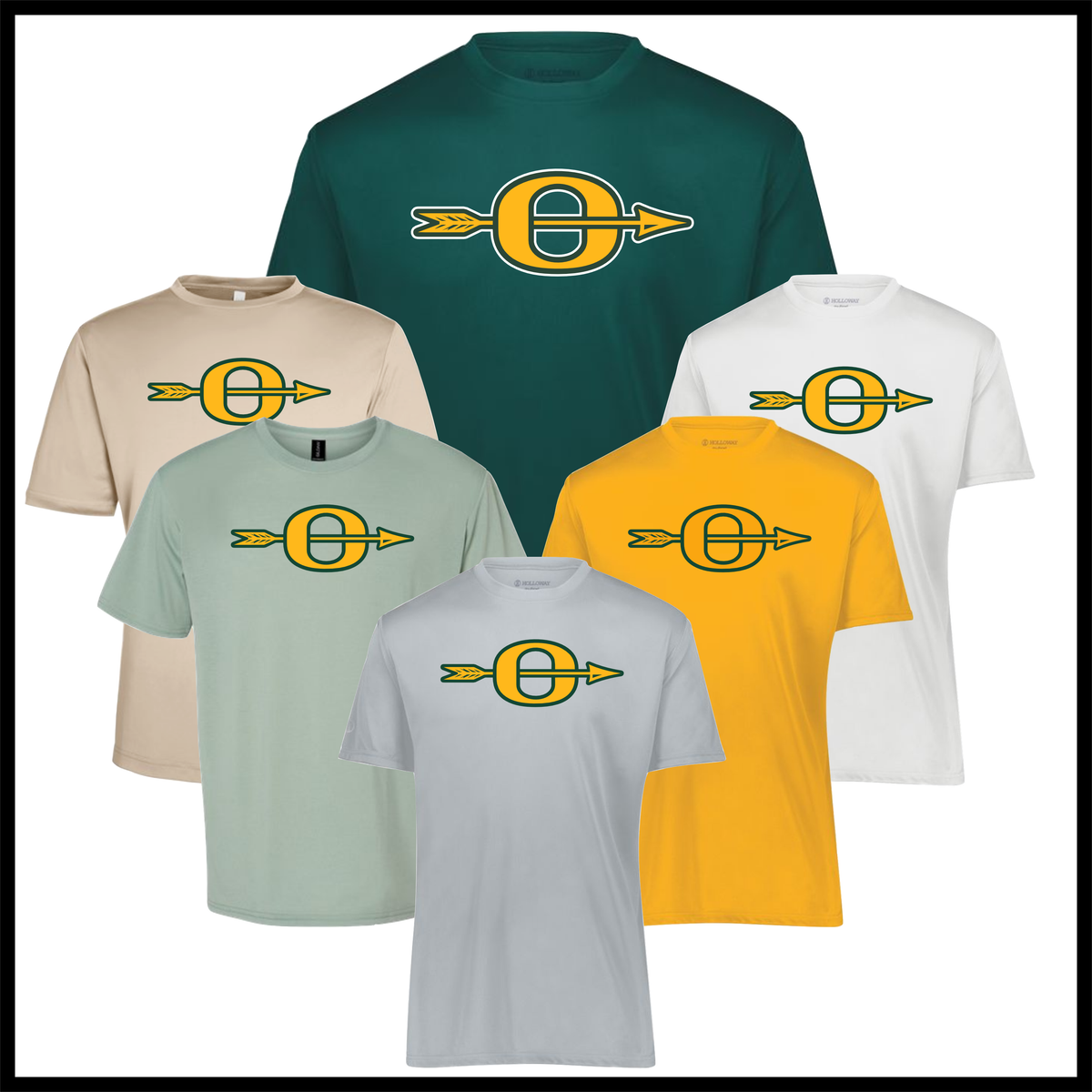 Ouachita O Logo Short Sleeve 100% Poly Wicking T-Shirt