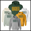 Ouachita Warriors Stacked Text Cotton Blend Hoodie Sweatshirt